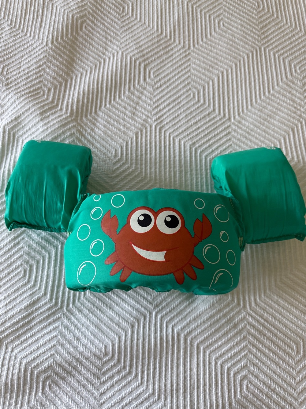 Stearns Kids' Crab Float Swim Arm Bands and Swim Belt - Teal with Red Crab